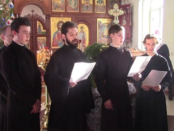 Рождественские колядки в исполнении хора Курской Православной духовной семинарии